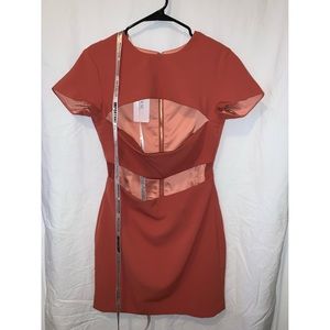 Short sleeve cutout mini dress